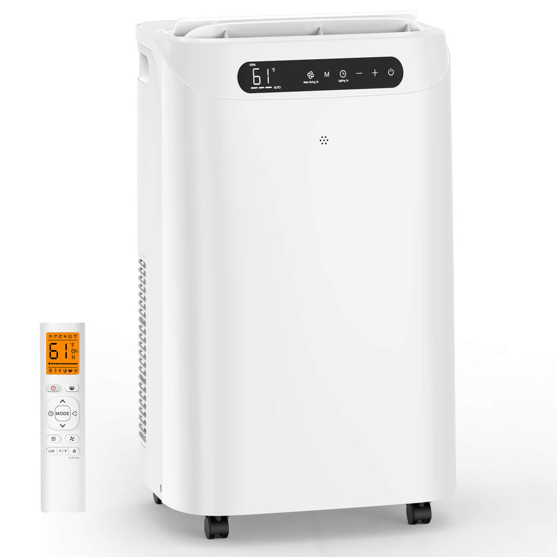 Portable Ac Units 14000 BTU with Remote Control, Air Conditioner, 3-in-1 Free Cooling AC Unit with Fan & Dehumidifier